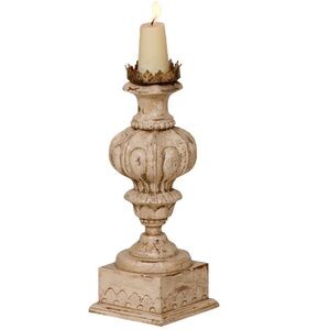 GUILDMASTER GUI-307507 Hand-Carved Candle Stand  Crossroads ROSA Finish NEW